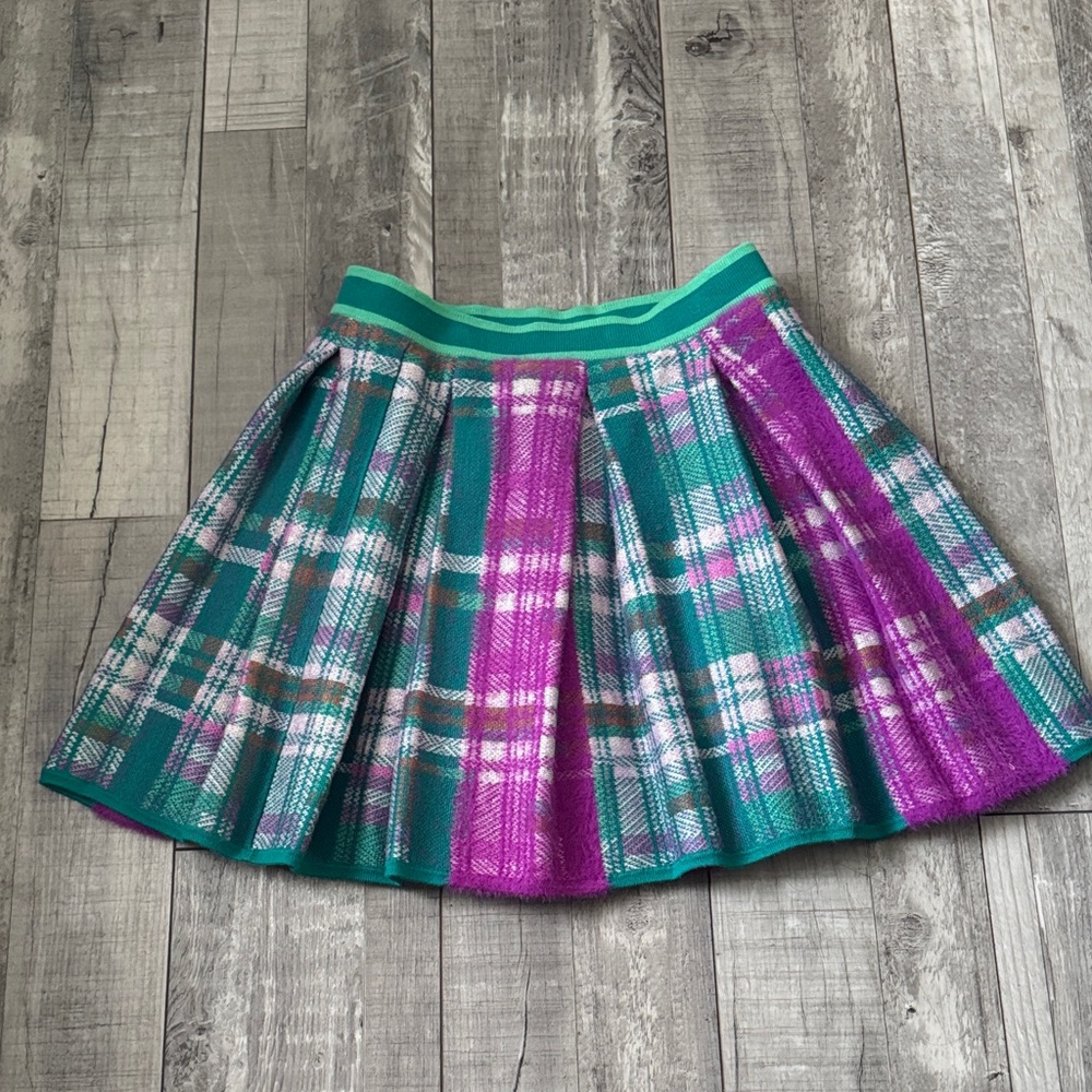 ANTHROPOLGIE Maeve Pleated Knit Mini Skirt - Picture 2 of 5